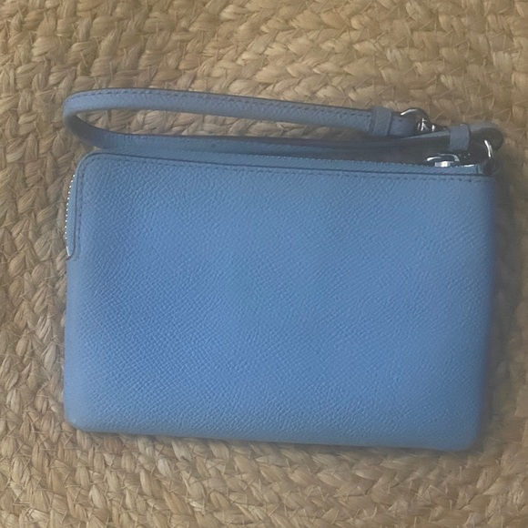 Coach Blue and Yellow Wristlet - Picture 2 of 6